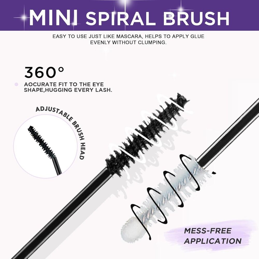 Double-Ended Eyelash Adhesive for Clusters - 72H Waterproof & Easy to Use - Picture 3 of 7